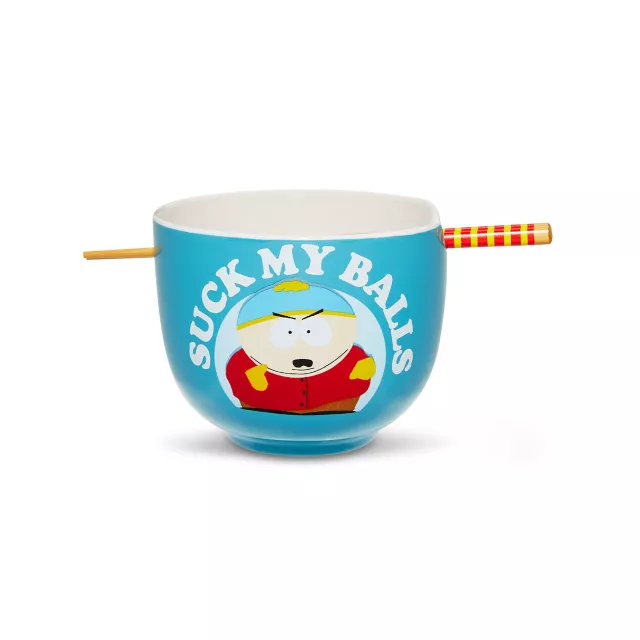 South Park Cartman Suck My Balls Bowl with Chopsticks - 20 oz. at Spencer's