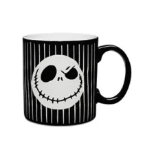 Jack Skellington Pinstripe Coffee Mug 20 oz. - The Nightmare Before Christmas at Spencer's