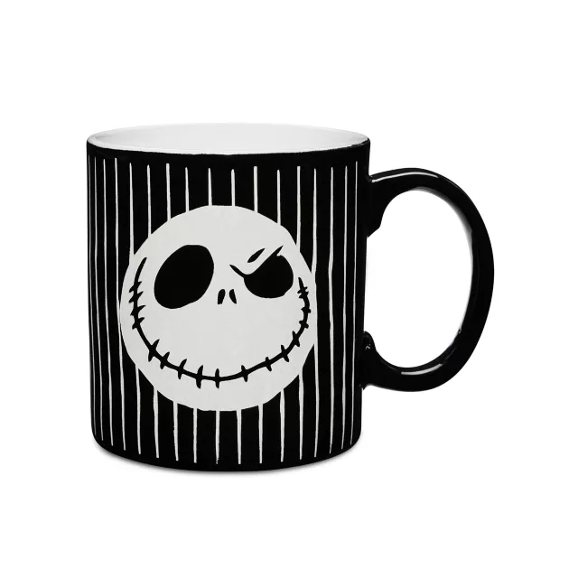 Jack Skellington Pinstripe Coffee Mug 20 oz. - The Nightmare Before Christmas at Spencer's