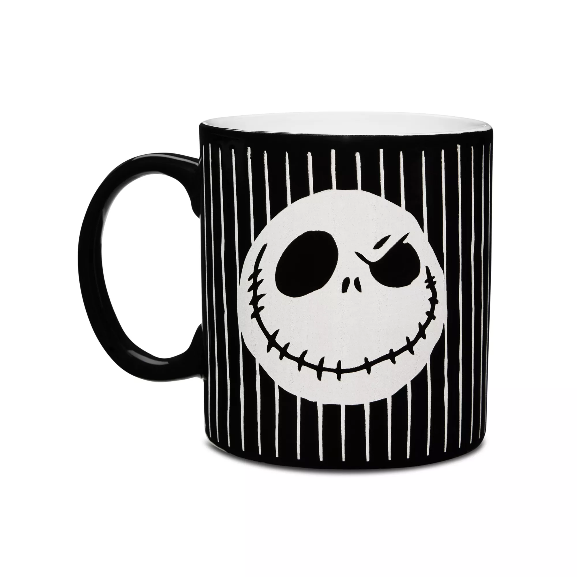 Jack Skellington Pinstripe Coffee Mug 20 oz. - The Nightmare Before Christmas at Spencer's