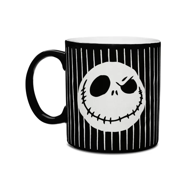 Jack Skellington Pinstripe Coffee Mug 20 oz. - The Nightmare Before Christmas at Spencer's