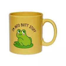 Into Butt Stuff Frog Coffee Mug - 20 oz. at Spencer's