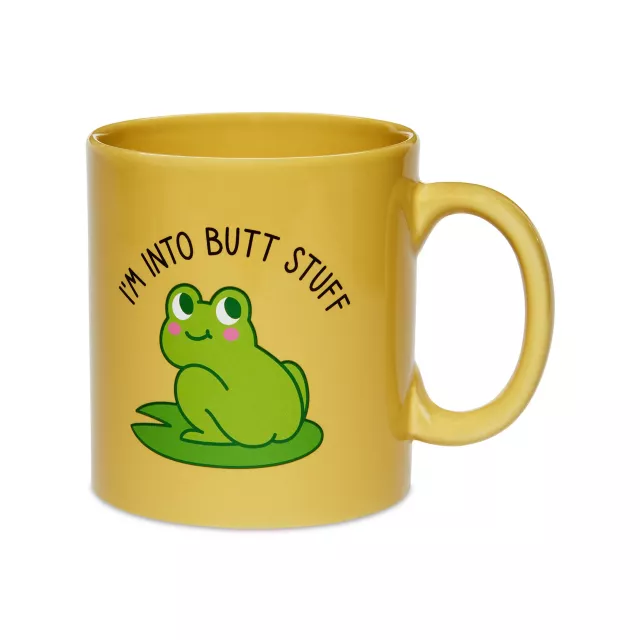 Into Butt Stuff Frog Coffee Mug - 20 oz. at Spencer's