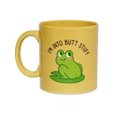 Into Butt Stuff Frog Coffee Mug - 20 oz. at Spencer's