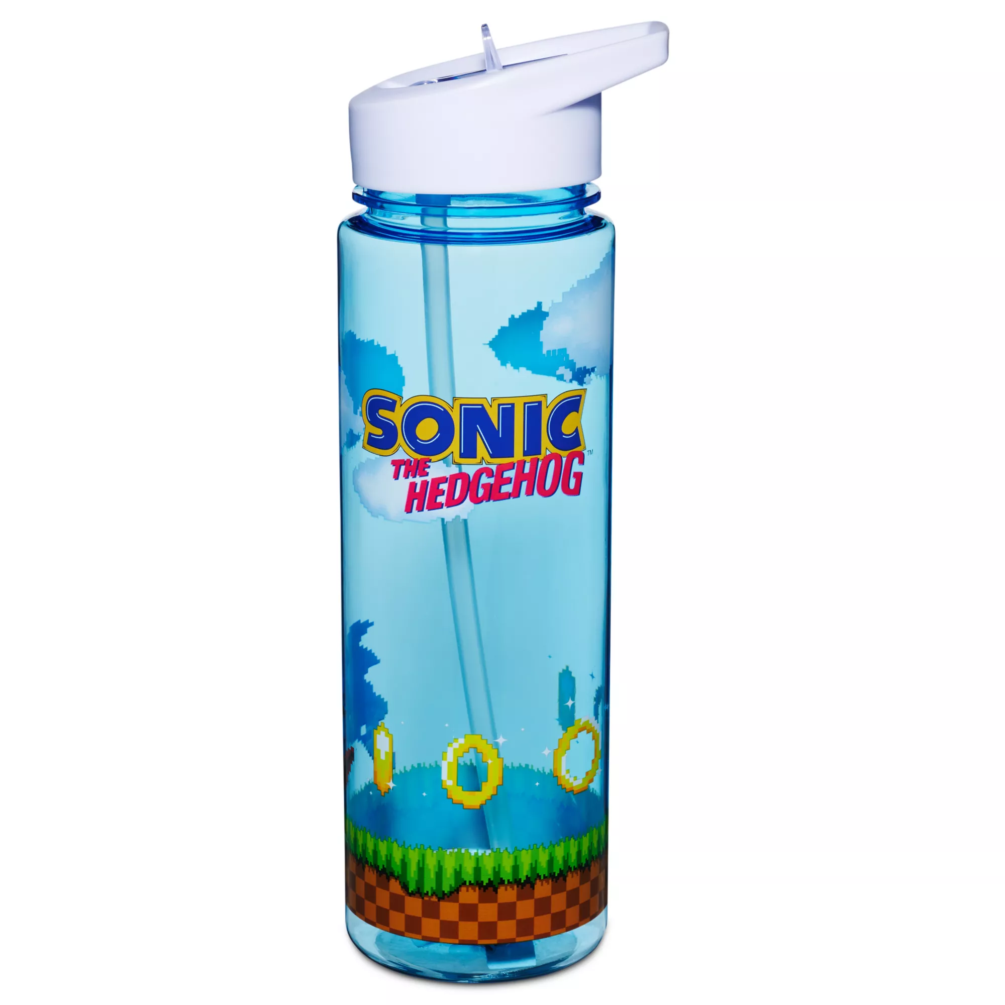 Retro Sonic Water Bottle 26 oz. - Sonic the Hedgehog at Spencer's