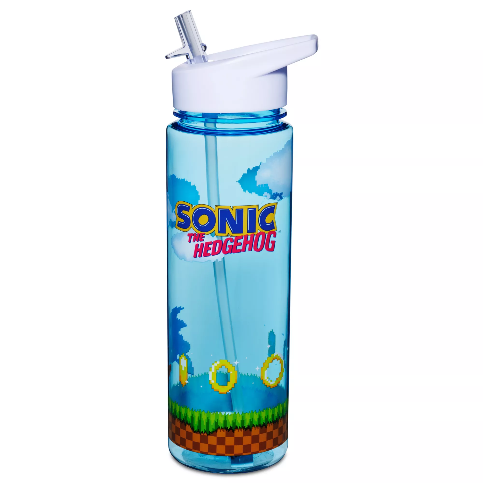 Retro Sonic Water Bottle 26 oz. - Sonic the Hedgehog at Spencer's