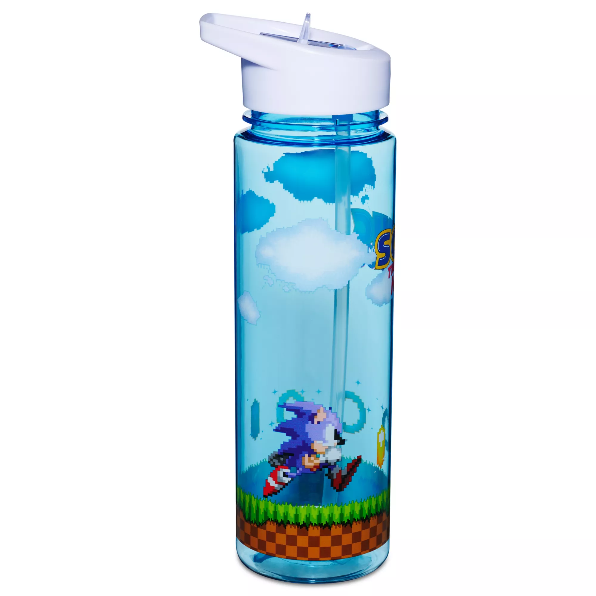 Retro Sonic Water Bottle 26 oz. - Sonic the Hedgehog at Spencer's