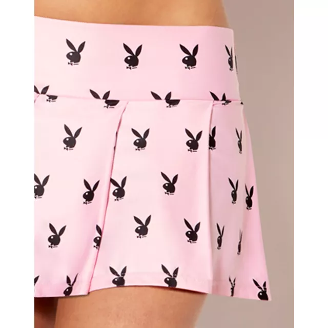 Pink Playboy Bunny Print Mini Skirt at Spencer's