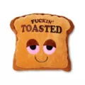 Fuckin' Toasted Shaped Pillow at Spencer's