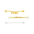 Multi-Pack Opal-Effect and Coil Industrial Barbells 3 Pack - 14 Gauge at Spencer's