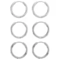 Multi-Pack Silvertone Round Hoop Earrings - 3 Pair at Spencer's