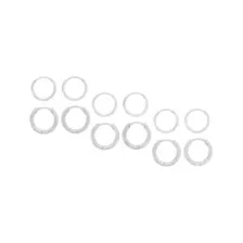 Multi-Pack Silvertone Hoop Earrings - 6 Pair at Spencer's