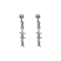 Barbed Wire Chain Dangle Earrings - 18 Gauge at Spencer's