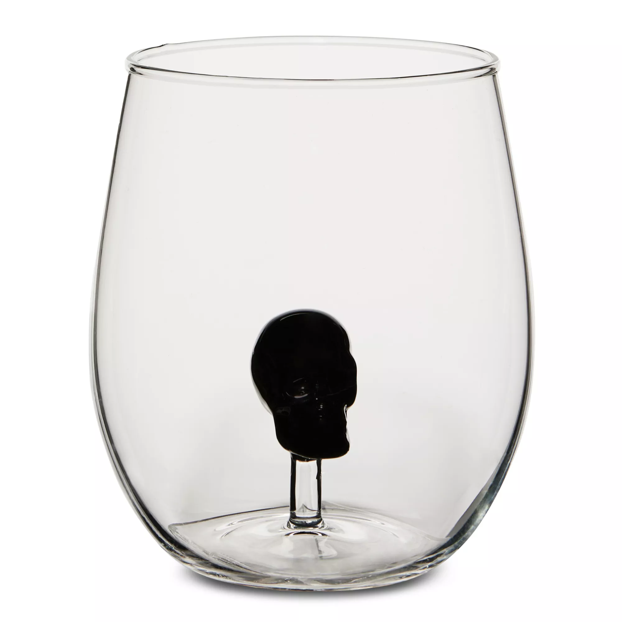 Skull Inner Mold Stemless Wine Glass - 20 oz. at Spencer's