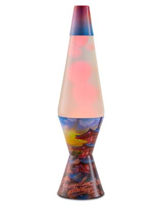Peach Sunset Pagoda Lava Lamp - 14.5 Inch