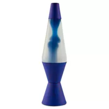 14.5 Inch Concrete Blue Lava Lamp at Spencer's