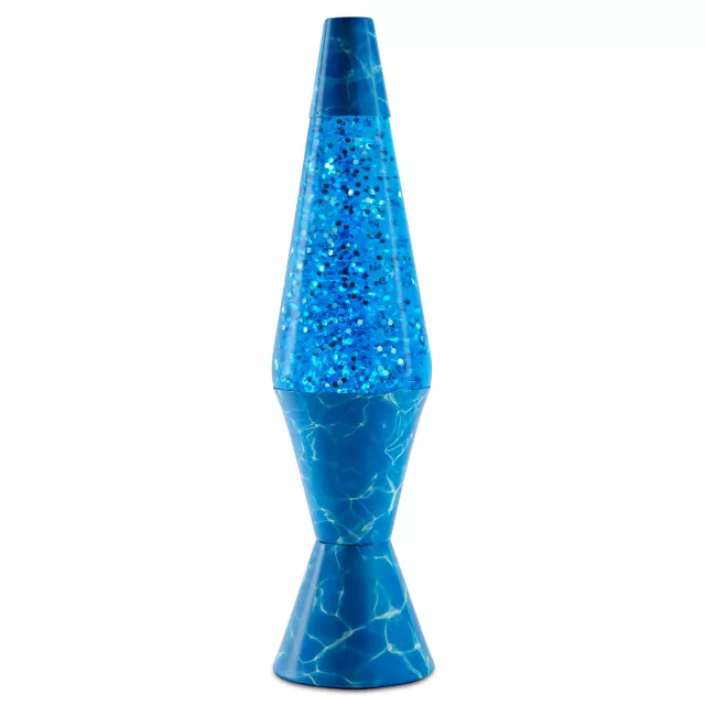 17 Inch Blue Pool Floor Glitter Lava Lamp Spencer's