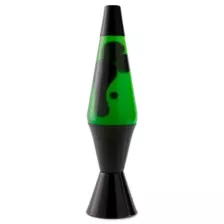 17 Inch Black and Green Diamond Debossed Lava Lamp at Spencer's
