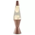 17 Inch Rose Gold and White Lava Lamp at Spencer's