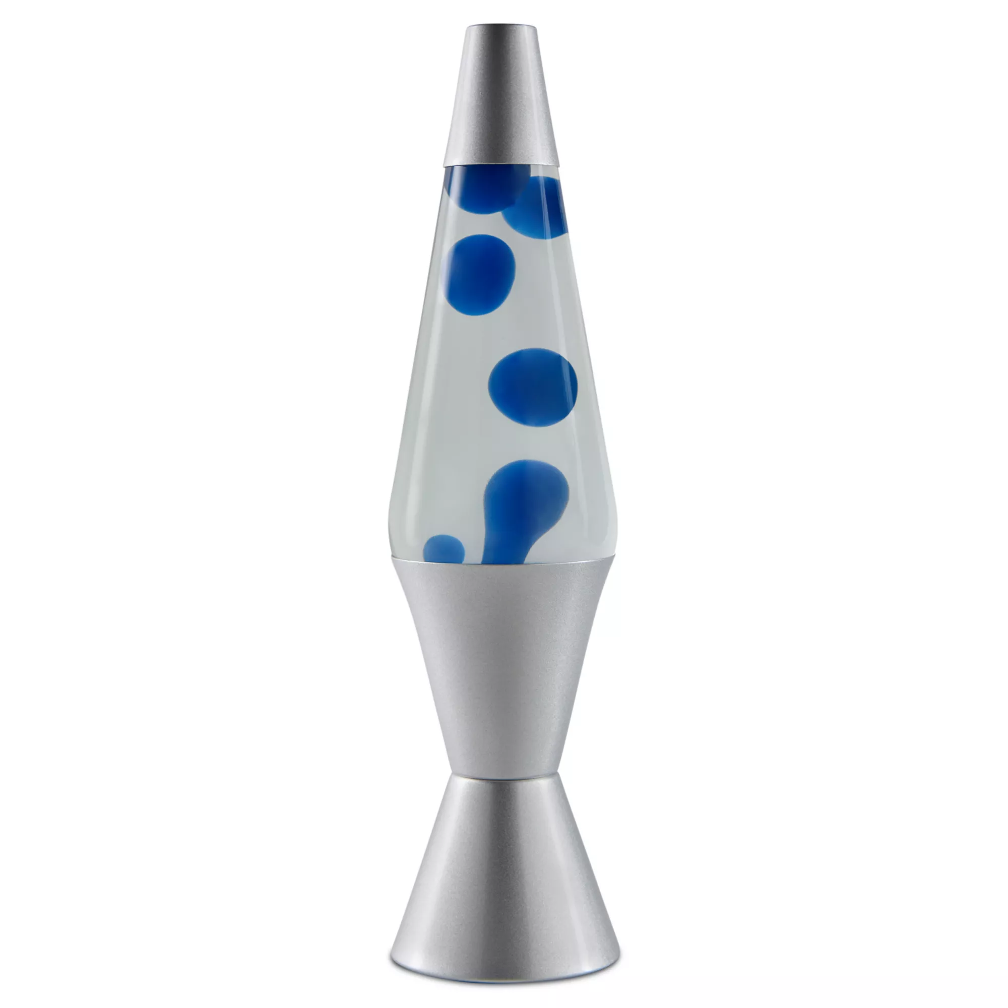 17 Inch Silver and Blue Lava Lamp at Spencer's
