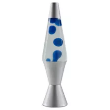 17 Inch Silver and Blue Lava Lamp at Spencer's