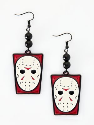 Jason Voorhees Mask Dangle Earrings – Friday the 13th