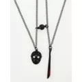 Jason Voorhees Mask and Machete Best Friend Necklace Set - Friday the 13th at Spencer's