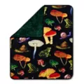 Goblincore Mushroom Pattern Fleece Blanket at Spencer's