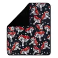 Mushroom Glitter Knit Fleece Blanket at Spencer's
