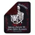 Never to Suffer Fleece Blanket at Spencer's