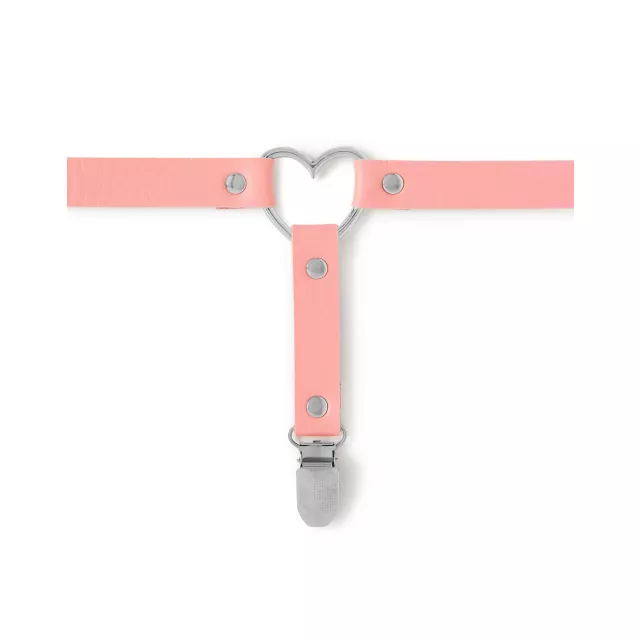 Pink Heart Leg Garters at Spencer's
