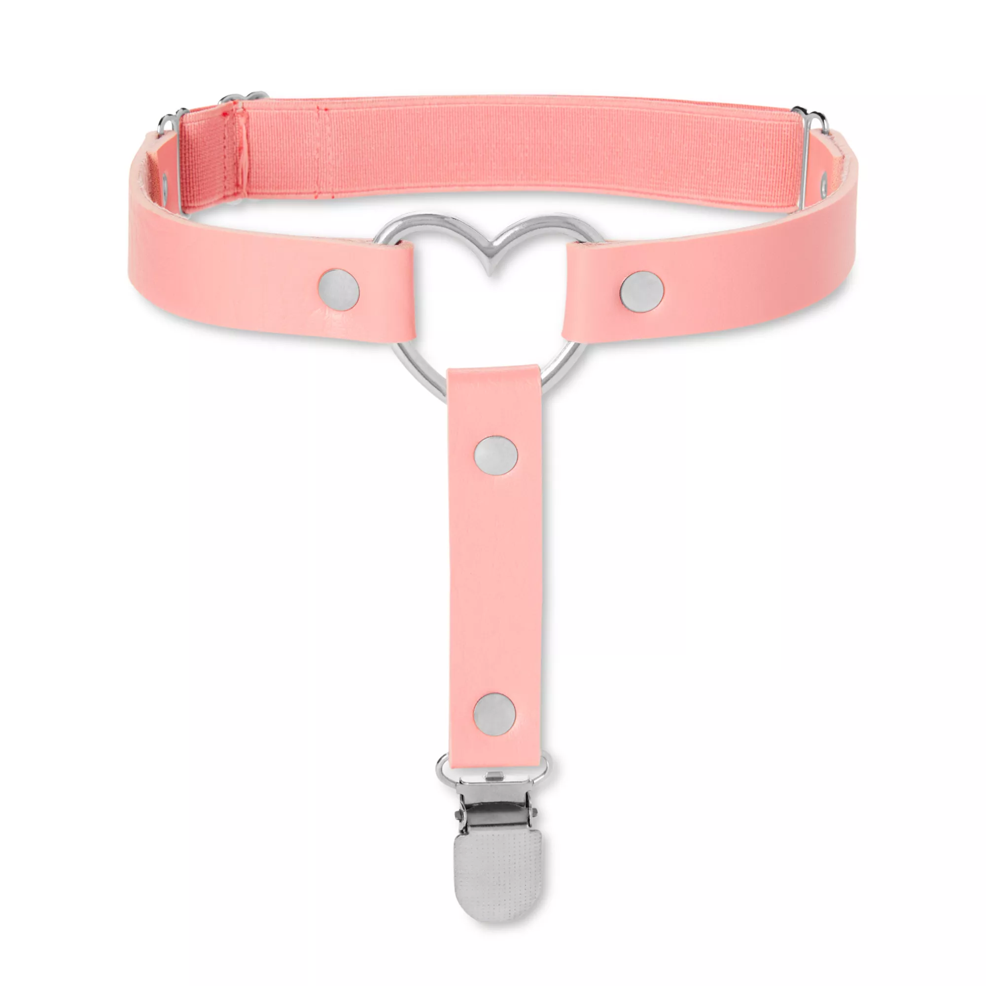 Pink Heart Leg Garters at Spencer's