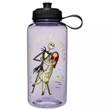 Jack Skellington and Sally Love You To Death Water Bottle 33 oz. - The Nightmare Before Christmas at Spencer's