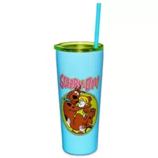 Scared Scooby Doo Travel Tumbler with Straw - 22 oz. at Spencer's