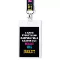 Everything Happens for a Reason Lanyard at Spencer's