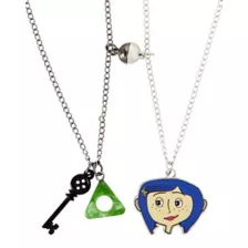 Coraline Button and Key Best Friends Necklace Set - Coraline at Spencer's