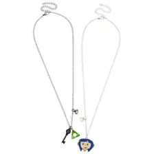 Coraline Button and Key Best Friends Necklace Set - Coraline at Spencer's