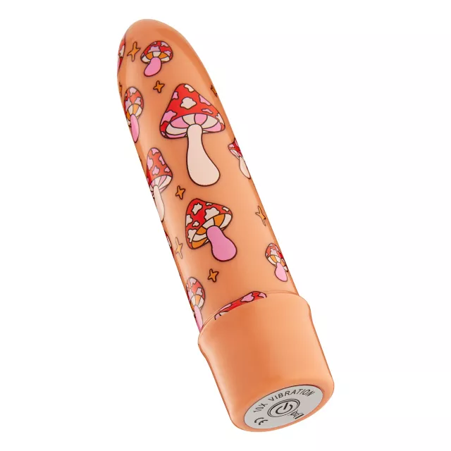 Magic Mushroom 10-Function Waterproof Bullet Vibrator 5.3 Inch - Sexology