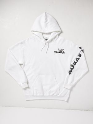 White sale playboy sweatshirt