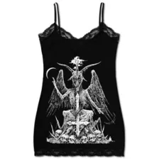 Baphomet Cami Mini Dress - Sawblade666 at Spencer's