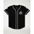 Baphomet Baseball Jersey - Sawblade666 at Spencer's
