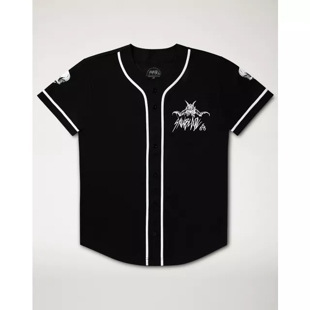 Baphomet Baseball Jersey - Sawblade666 at Spencer's