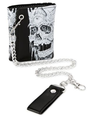 Third Eye Skull Chain Wallet - Sawblade666