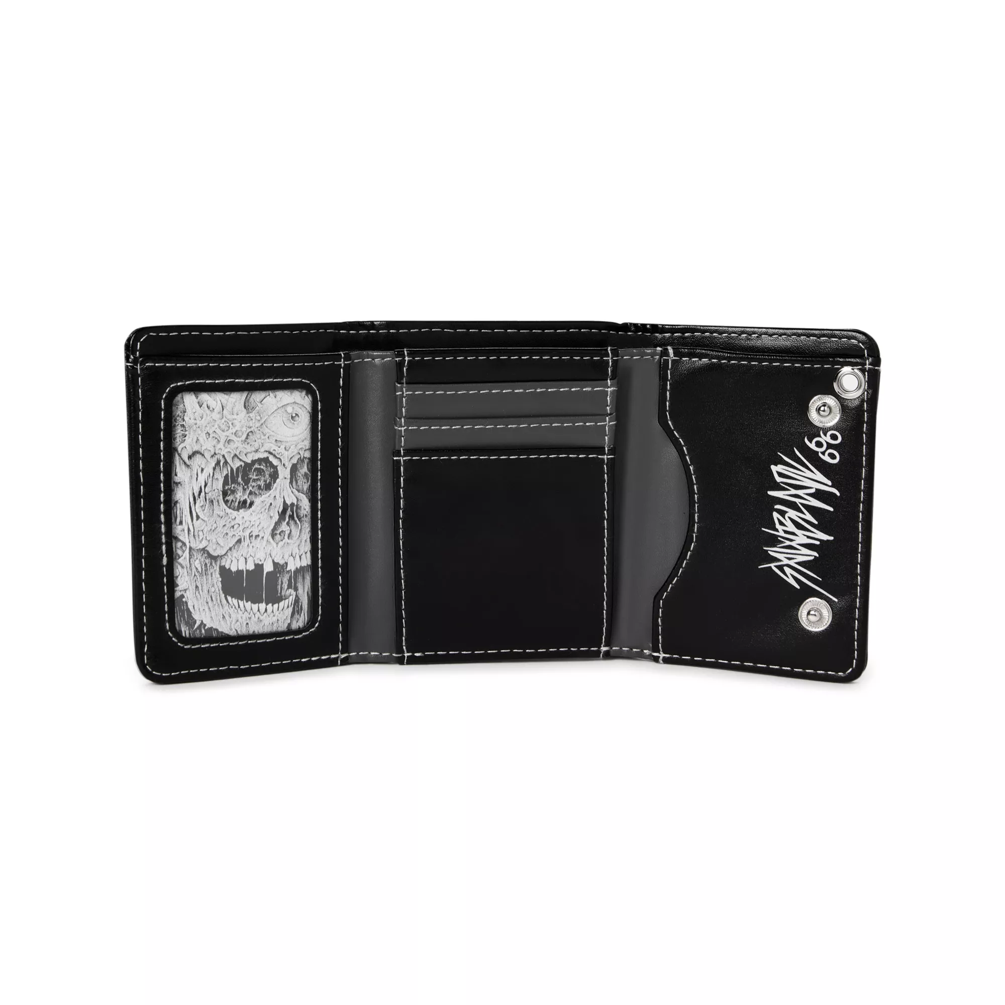 Third Eye Skull Chain Wallet - Sawblade666 at Spencer's