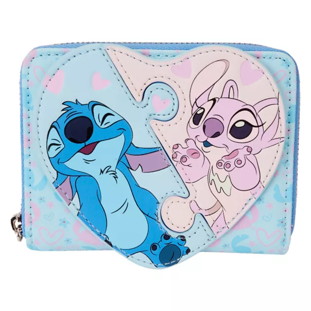 Loungefly Stitch and Angel Puzzle Zip Wallet Lilo Stitch Spencer s