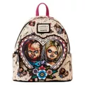 Loungefly Chucky and Tiffany Heart Mini Backpack - Bride of Chucky at Spencer's