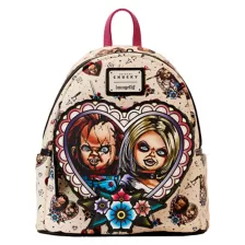 Loungefly Chucky and Tiffany Heart Mini Backpack - Bride of Chucky at Spencer's