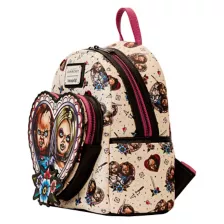 Loungefly Chucky and Tiffany Heart Mini Backpack - Bride of Chucky at Spencer's