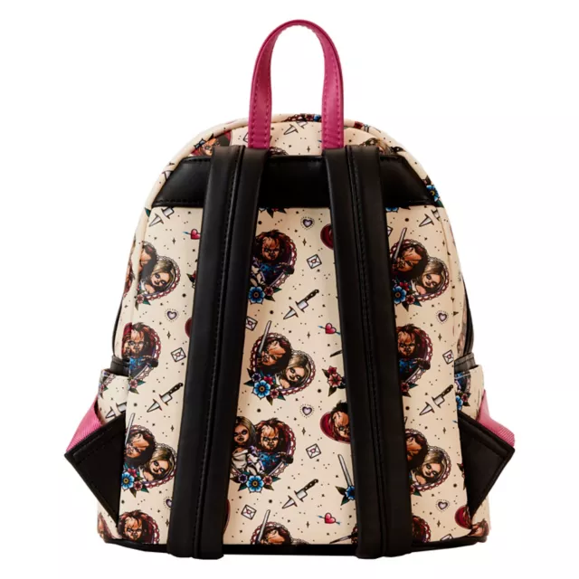 Loungefly Chucky and Tiffany Heart Mini Backpack - Bride of Chucky at Spencer's