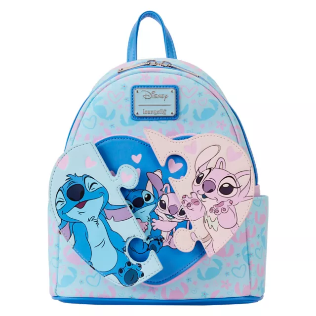 Loungefly Stitch and Angel Puzzle Mini Backpack - Lilo & Stitch at Spencer's
